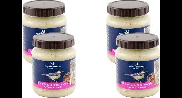 Wildbird Vogelbescherming  Pindakaas Tuinvogel Meelworm - Buitenvogelvoer - 4 x 330 g