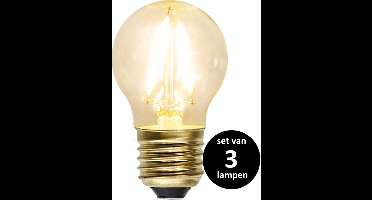 Soft Glow Kogellamp - E27 - 1,5W - set van 3