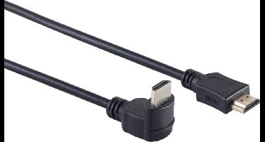HDMI kabel - 90° haaks naar beneden - versie 1.4 (4K 30Hz) - 0,50 meter