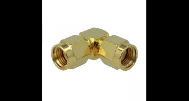 RP-SMA (m) - RP-SMA (m) haakse adapter - 50 Ohm / 3 GHz