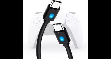 Oplaadkabel geschikt voor PS 5  | USB C kabel voor PS5 | PS5 accessoires | Zwart