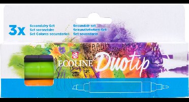Ecoline Duotip marker set Secundair | 3 kleuren
