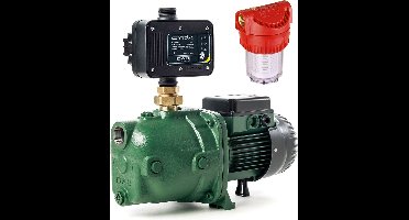 DAB Jet 82 M + DAB Control-D - Pompbesturing - Droogloopbeveiligingssysteem - Plaatsen op Beregeningspompen en Bronpompen met aanzuigslang 7 meter en voorfilter