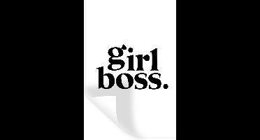 Muurstickers - Sticker Folie - Girl boss - Spreuken - Quotes - 20x30 cm - Plakfolie - Muurstickers Kinderkamer - Zelfklevend Behang - Zelfklevend behangpapier - Stickerfolie