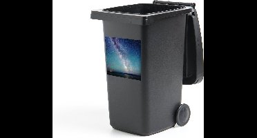 Container sticker Melkweg boven een uitgestrekt waterlichaam - 40x40 cm - Kliko sticker