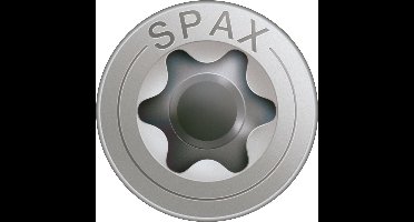 Spax - Spaanplaatschroeven - Torx 30 Platkop - 6 x 60mm - Voldraad - RVS (100 stuks)