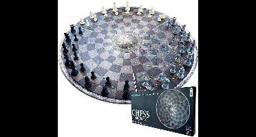 MikaMax Chess for Three - Schaakbord XL voor 3 Personen - Schaakspel - Bordspel - 3 Persoons Schaakbord - ø 55CM