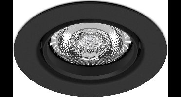 Philips Impala inbouwspot - 1-lichts - zwart - rond