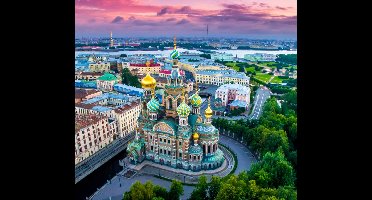 Kathedraal van de Verlosser op het Bloed in Sint-Petersburg - Fotobehang (in banen) - 450 x 260 cm