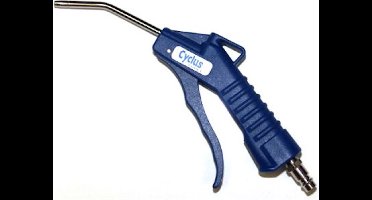 Cyclus Luchtpistool - 1/4" aansluiting - 100mm tuit - Blauw - Voor compressor