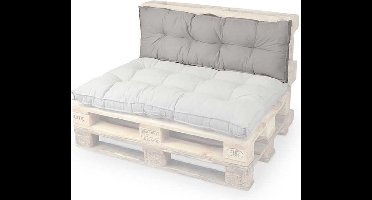 Unique Living | Palletkussen Belvi | Outdoor Collectie | Lichtgrijs | 40x120x8cm