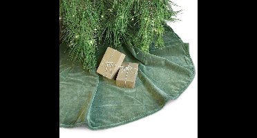 Unique Living - Treeskirt Kelsey 120Øcm oil green - Kerstboomkleed