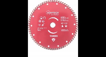 Hofftech Diamantschijf - Ø 200 mm - Nat en droog - Voor beton en steen