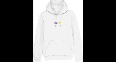 Hoodie heren - Alpha coloured - Wurban Wear | Streetwear | Premium fit | Heren trui | Sweater | Zwart