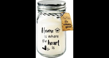 Black & White geurkaars - Home is where the heart