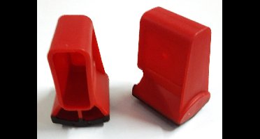 Jumbo slof tbv stabilisatiebalk vouwladder 4x3 model 50x20 mm - Per 2 stuks