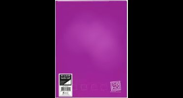 Verhaak Schrift - Ruit 10mm - A4 Formaat - Harde Kaft - SOHO - Paars - Back To School