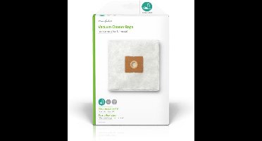 Nedis Stofzuigerzak - 4 Stuks - Synthetisch - Meest verkocht voor: Universeel - Wit