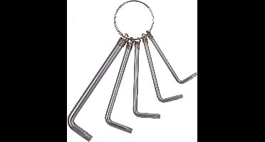 Ventura Bitsleutels T10-t15-t20-t25-t30 Verzinkt Zilver