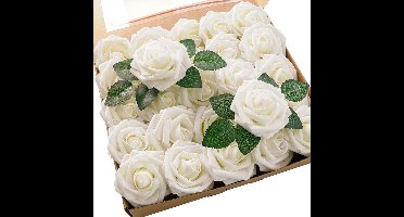 Bloemen- kunstbloemen- Rozen - kunstplanten voor binnen - kunstplant- nepbloemen