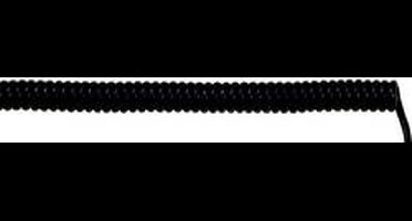 LAPP 73220250 Spiraalkabel UNITRONIC® SPIRAL 100 mm / 400 mm 4 x 0.25 mm² Zwart 5 stuk(s)