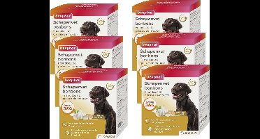 Beaphar Schapenvetbonbons Knoflook - Hondensnacks - 6 x Medium