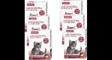 Beaphar Milquestra Kitten - Anti wormenmiddel - 6 x 2 tab 0.5 Tot 4 Kg