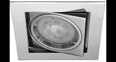 Dimtone inbouwspot Fritz -Vierkant Chrome -Philips Warm Glow -Dimbaar -4.9W -Philips LED