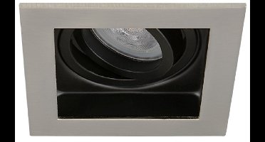 Dimtone inbouwspot Silvio -Verdiept RVS Look -Philips Warm Glow -Dimbaar -4.9W -Philips LED