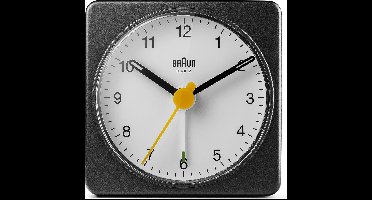 Braun BC02BW - Wekker - Analoog - Reis - Zwart - Wit