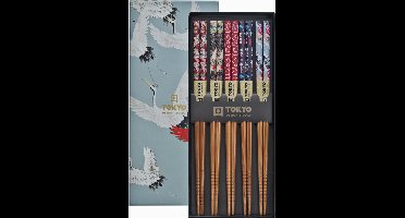 Tokyo Design Studio – Eetstokjes Giftbox – Crane – 5 stuks