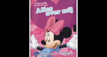 Disney Minnie Mouse Dagboek met slot - Alles over mij - Paars / Roze - Hardcover - 20 x 16 cm
