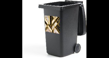 Container sticker Marmer - Goud - Luxe - 40x40 cm - Kliko sticker