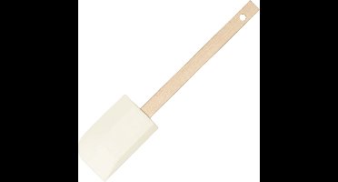 Kitchen Tools Siliconen Spatel Professioneel - Beukenhout - 35cm