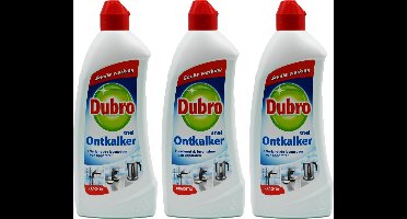 3x Dubro Snelontkalker - Snel ontkalker voor koffiezetapparaten, waterkoker, douchekop, strijkijzer, Senseo - 3 x 500ml