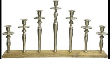 Kaemingk 521517 Kandelaar Aluminium 64 x 8 x 36 cm