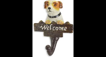 MadDeco - set van 2 gietijzeren welcome wandhaken hond