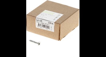 Hoenderdaal Spaanplaatschroef verzinkt platverzonken kop PZ2 voldraad 4.5X35 (per 200 stuks)