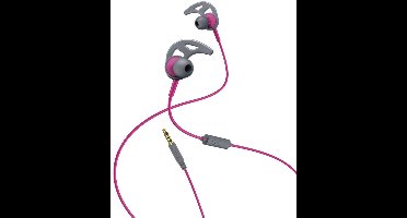 Hama In-ear-stereo-headset "Action", pink/grijs
