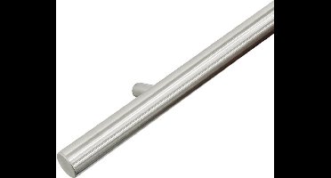 RVS Geborsteld design trapleuning 90 cm met 2 houders