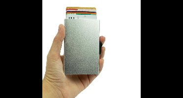 Silvergear Aluminium Pasjeshouder met RFID Bescherming - Inclusief Geldclip - Vaderdag Cadeau - Ideaal Cadeau voor heren - Mannen en Vrouwen