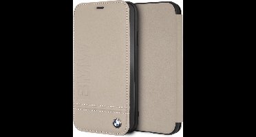 iPhone XR Bookcase hoesje - BMW - Effen Taupe - Leer