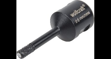wolfcraft - Diamant Gatenzaag - Diamantboor - 6mm - Tegelboor - voor haakse slijpers - 5996000