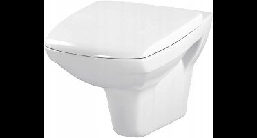 Duroplast WC-bril Cersanit Carina Antibacterieel - Metalen scharnieren