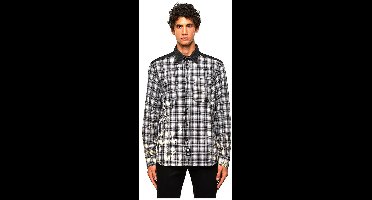 Diesel Moon Check Overhemd Met Lange Mouwen Grijs 2XL Man