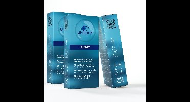 Unicare Zachte Daglenzen - 90 stuks - Sterkte -3.25 - Hioxifilcon A 58% water - Gevoelige Ogen