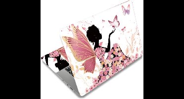 Laptop Skin Sticker Decal - Waterdichte Vinyl Laptop Bescherming - Verwijderbare Art Decal voor 12-15.6 Inch Laptops - Bloemen, Vlinders, Abstracte Patronen - Universele Pasvorm
