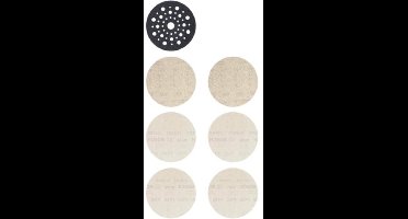 Bosch Accessories EXPERT M480 2608901202 Schuurnetset Geperforeerd Korrelgrootte 80, 80, 120, 120, 180, 180 (Ø) 125 mm 7 stuk(s)