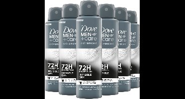 Dove Men+Care - Anti-Transpirant Deodorant Spray - Advanced - Invisible Dry - 6 x 150 ml