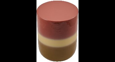 Bijzettafel Grip - Metaal - Bruin/Groen/Beige - 37 x 45 x 37 cm (BxHxD)